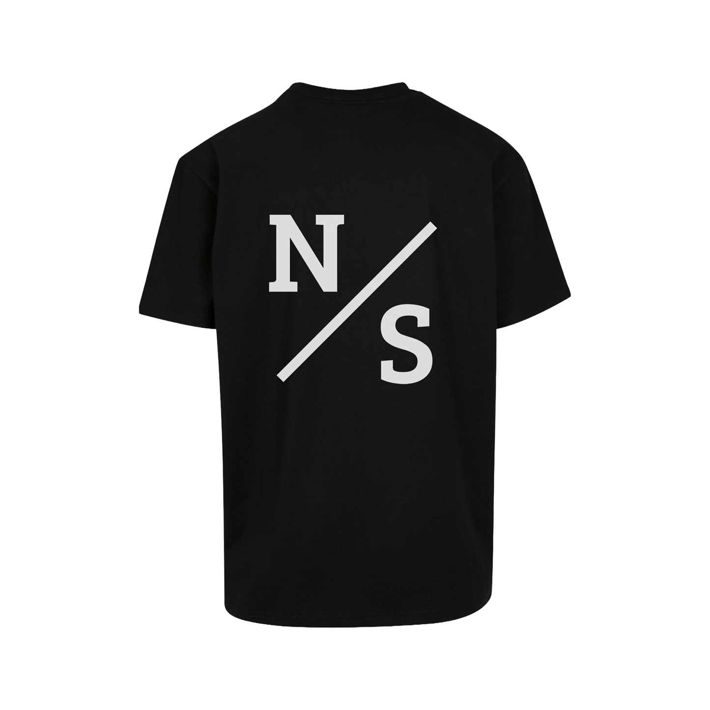 NS Slash Oversize T-shirt i Black Ice – rygg med tryck