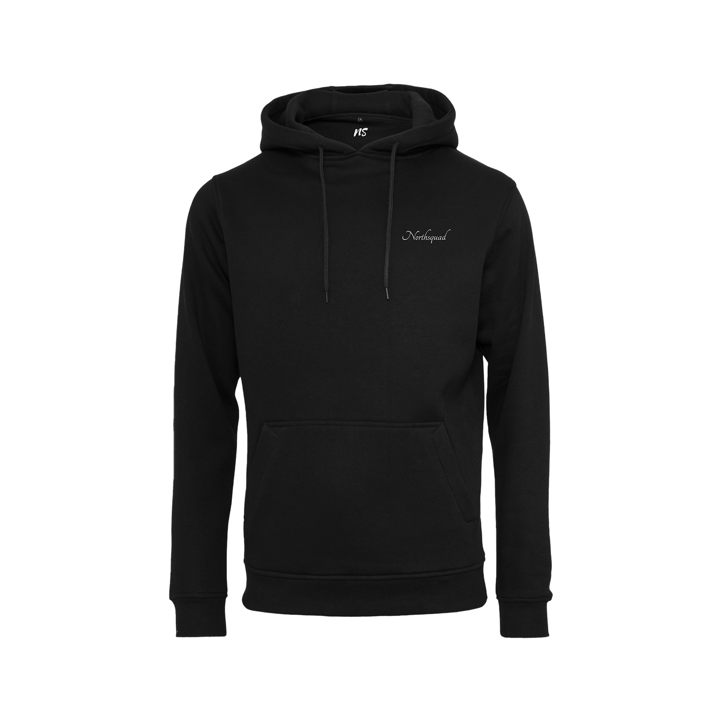NS Snowflake Hoodie i Black Ice – fram