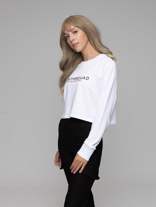 NS Invictus Cropped Top - Snow Northsquad