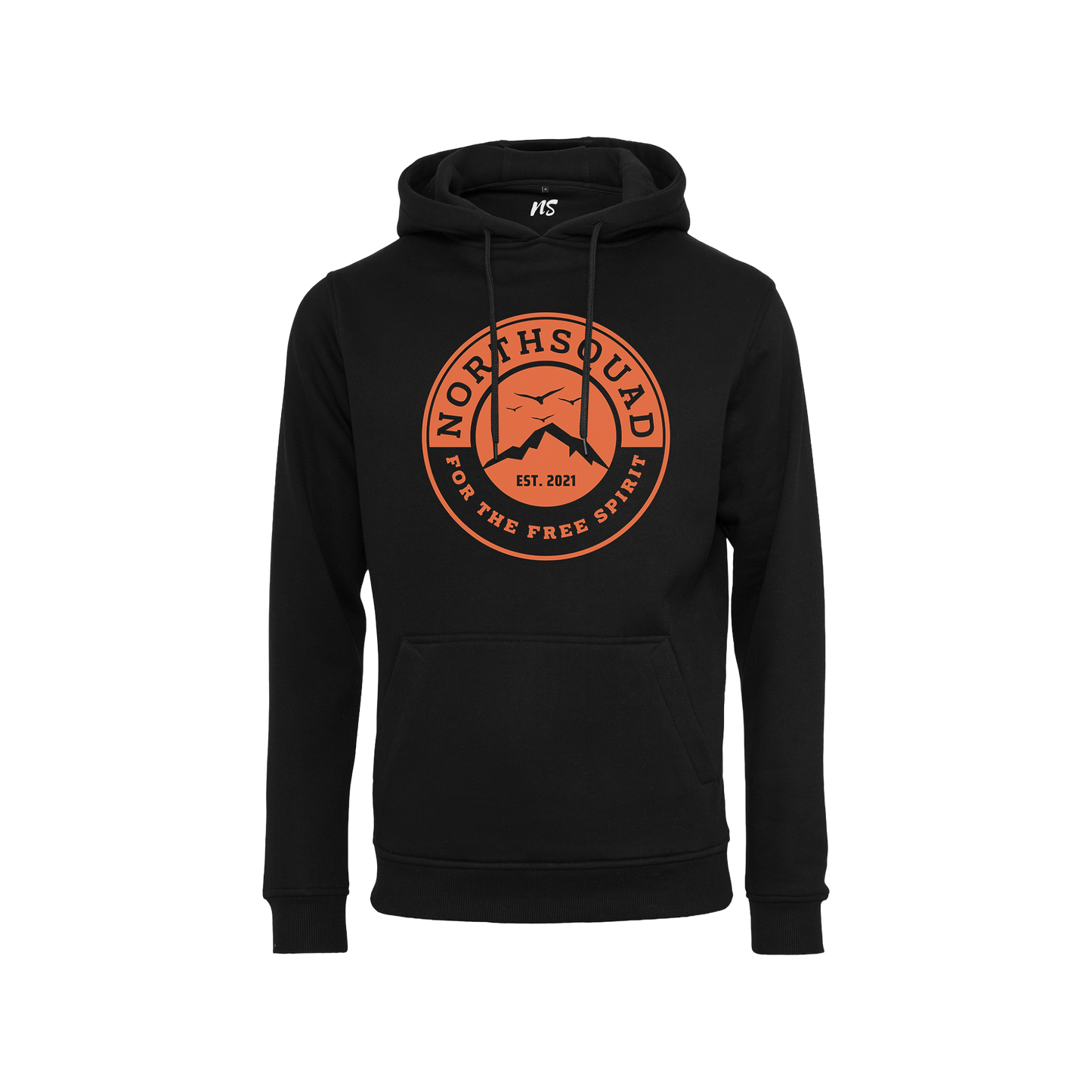 NS Ascend Hoodie i Black Ice – fram