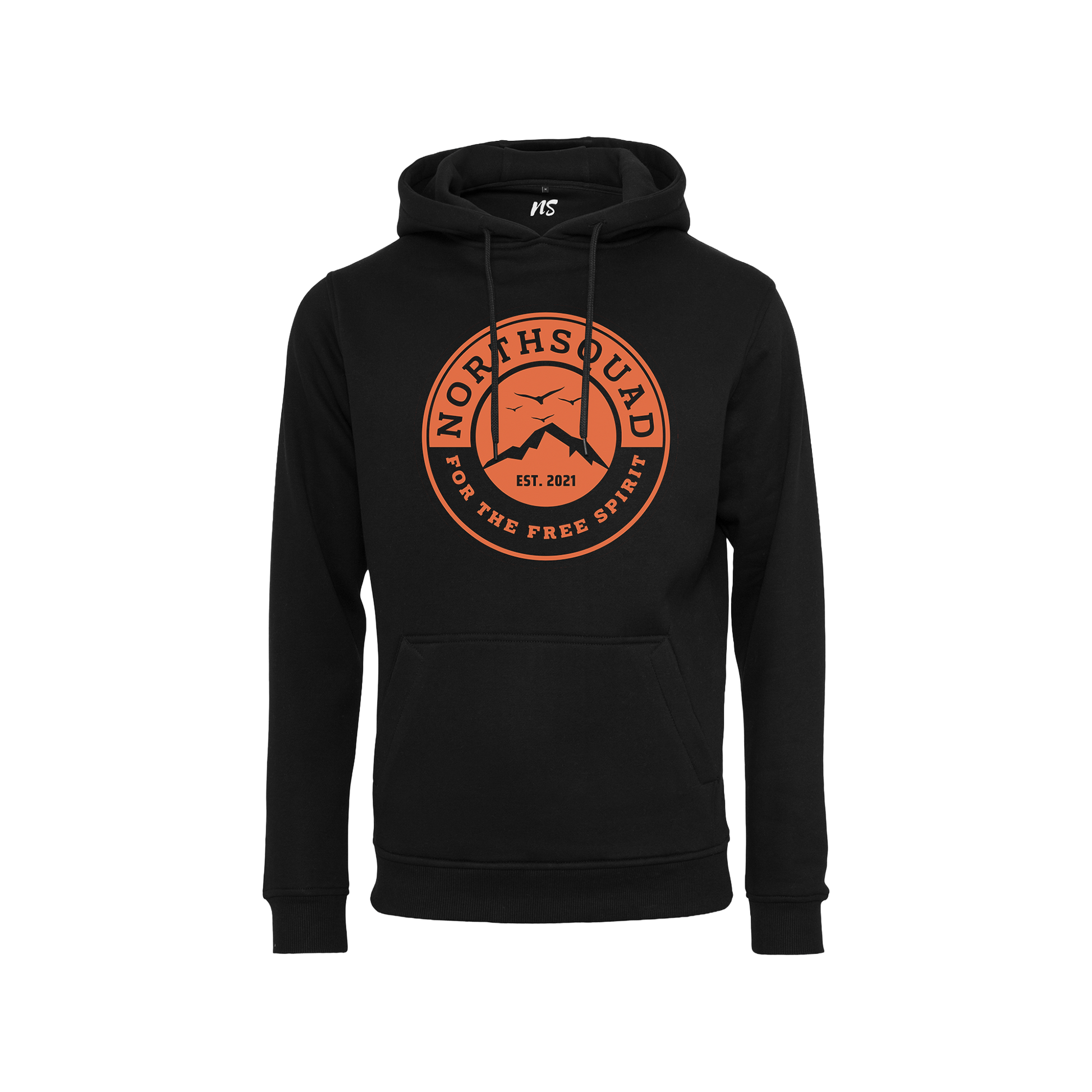 NS Ascend Hoodie i Black Ice – fram