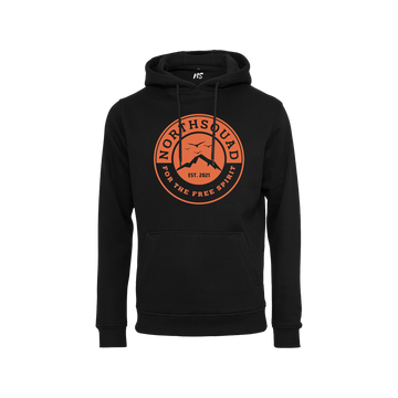 NS Ascend Hoodie i Black Ice – fram