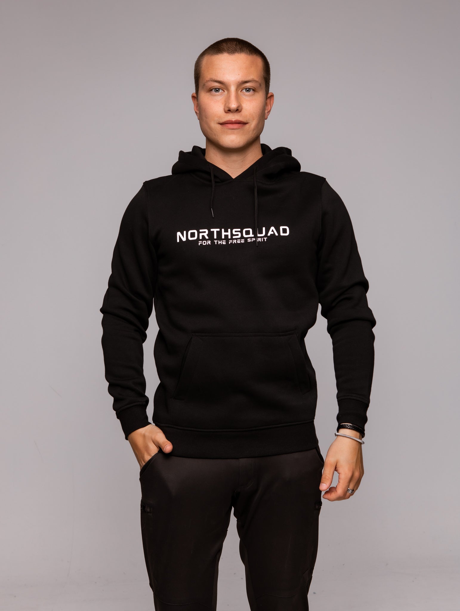 NS Invictus Hoodie i Black Ice – produktbild