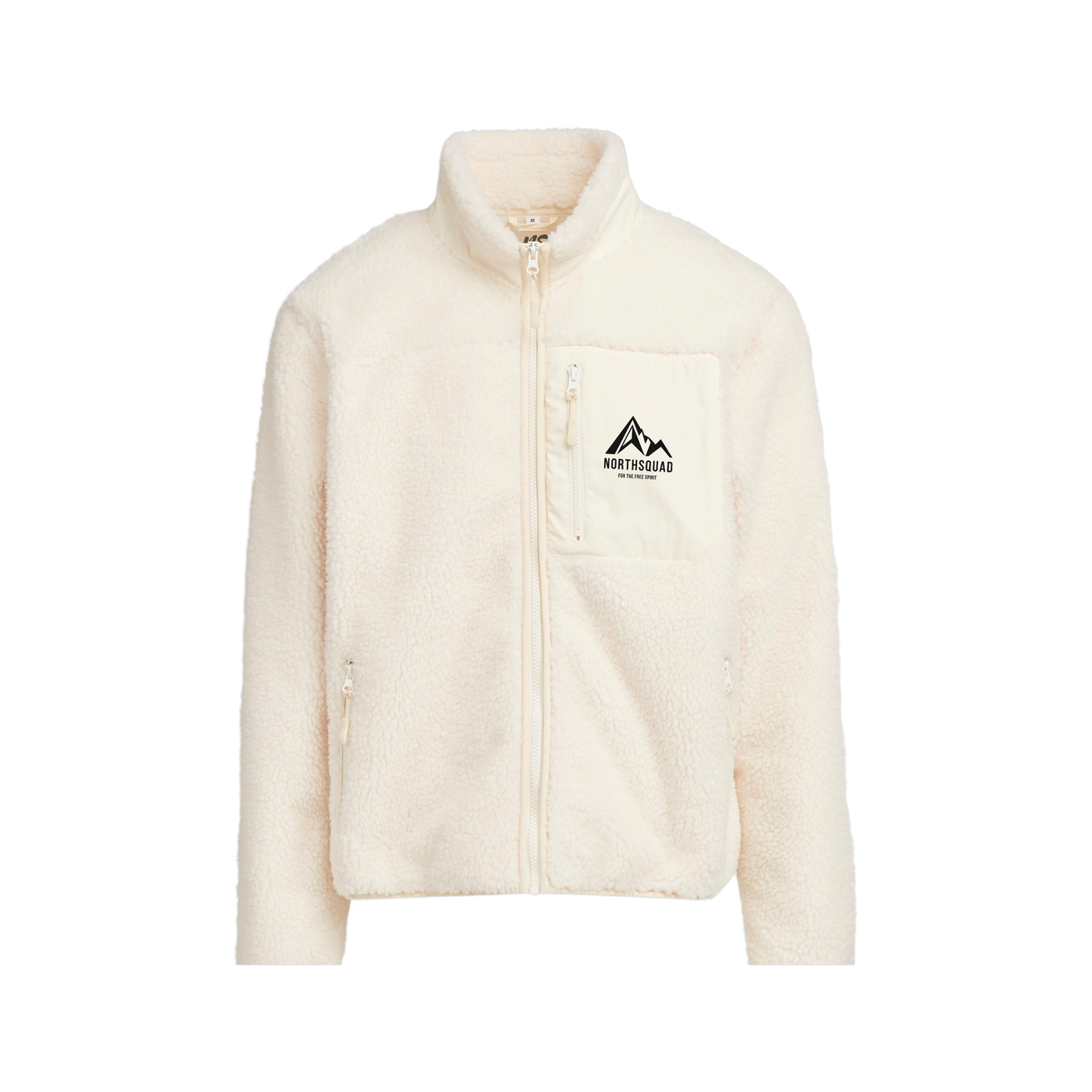 NS Zephyr Sherpa-jacka i Sand – fram