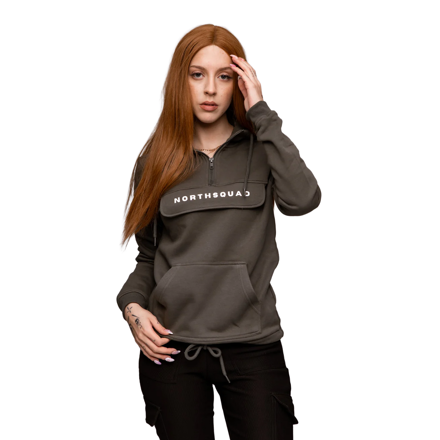 NS Thunderstorm Hoodie i Forest – fram