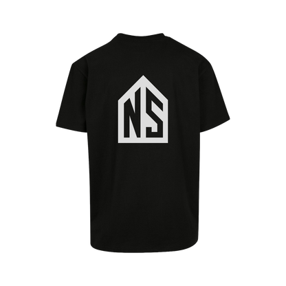NS Boreal Oversize T-shirt i Black Ice – rygg