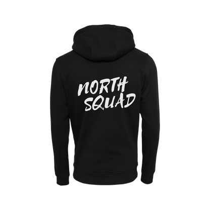 NS Hoodie – rygg med Northsquad-logga