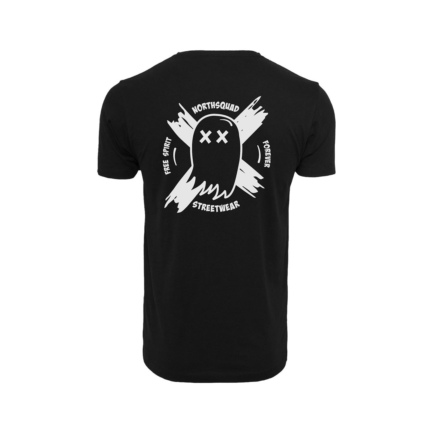 NS Afterlife T-shirt i Black Ice – rygg med tryck