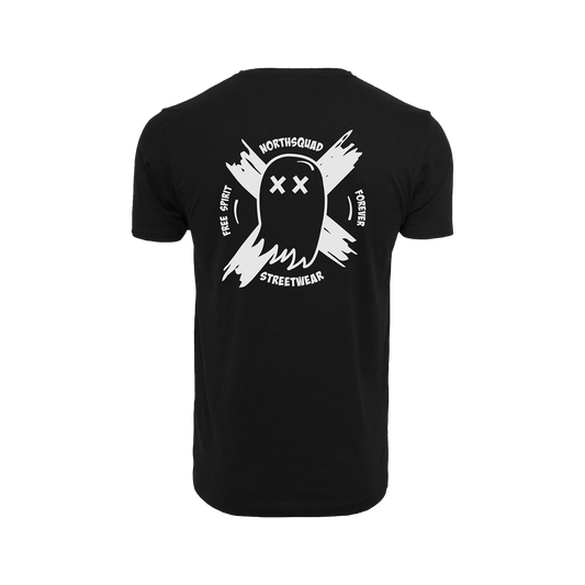 NS Afterlife T-shirt i Black Ice – rygg med tryck
