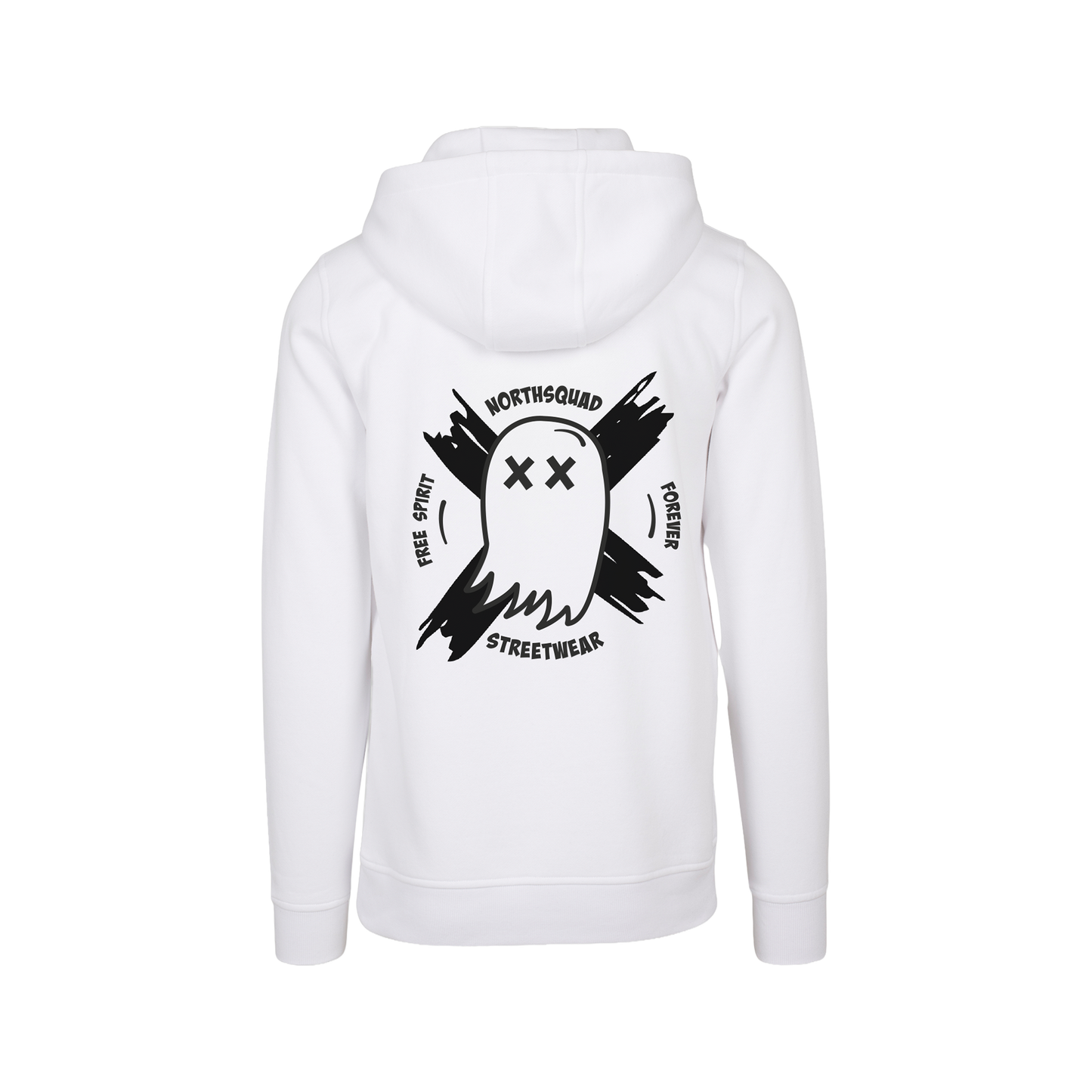 NS Afterlife Hoodie i Snow – rygg