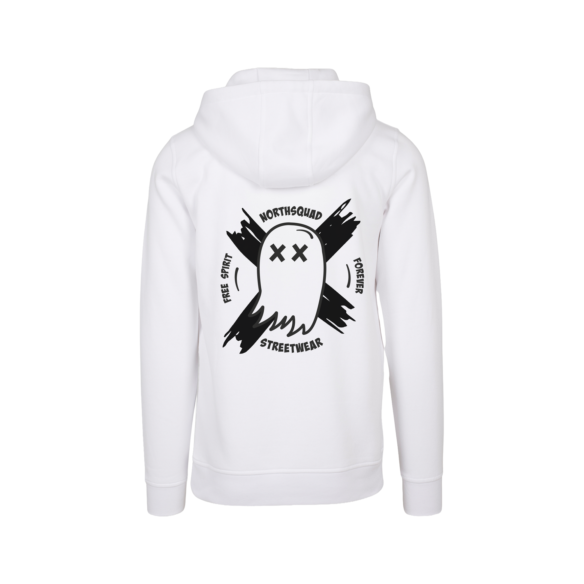 NS Afterlife Hoodie i Snow – rygg