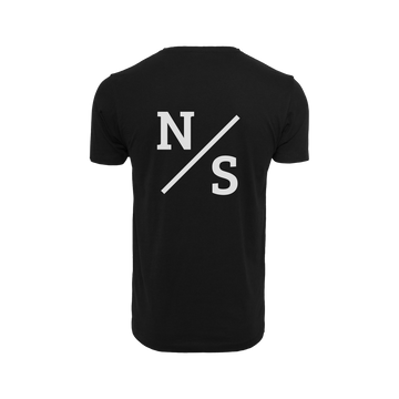 NS Slash T-shirt i Black Ice – rygg