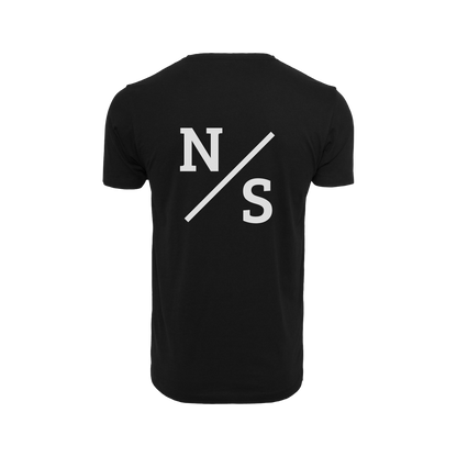 NS Slash T-shirt i Black Ice – rygg