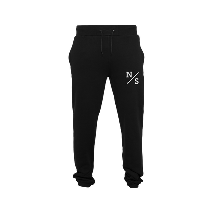 NS Slash Sweatpants i Black Ice – fram