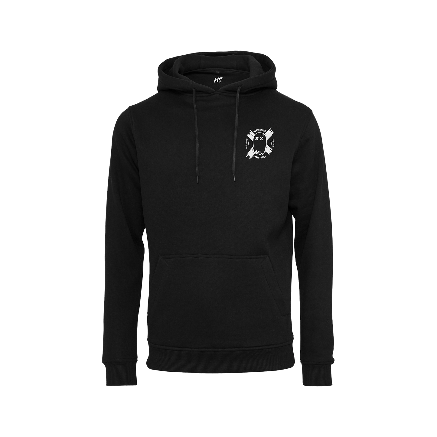 NS Afterlife Hoodie i Black Ice – fram