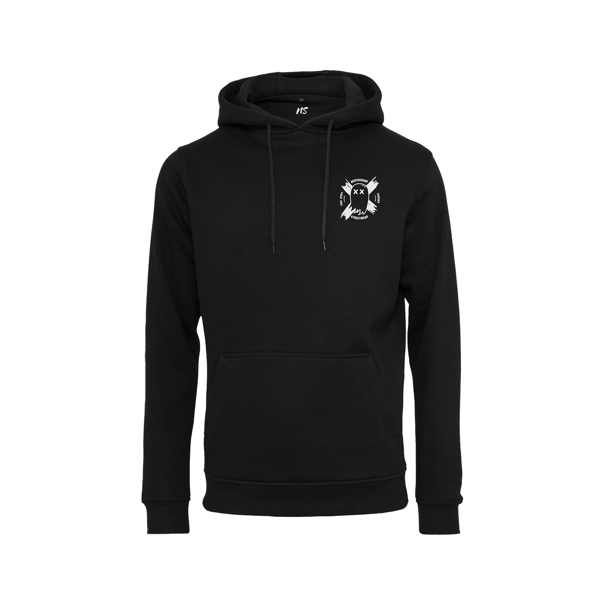 NS Afterlife Hoodie i Black Ice – fram