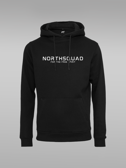 NS Invictus Hoodie svart – modellbild fram