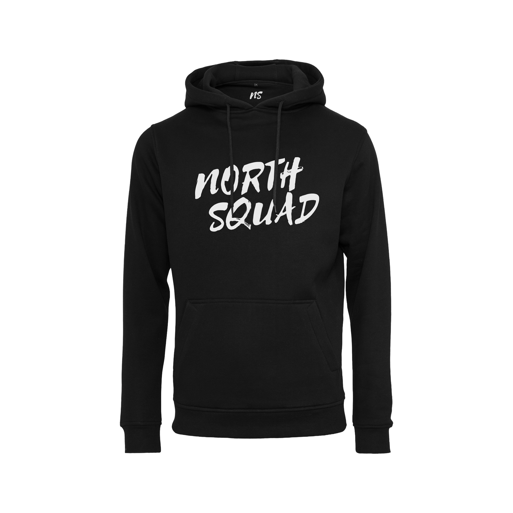 NS Venture Hoodie i Black Ice – modellbild fram