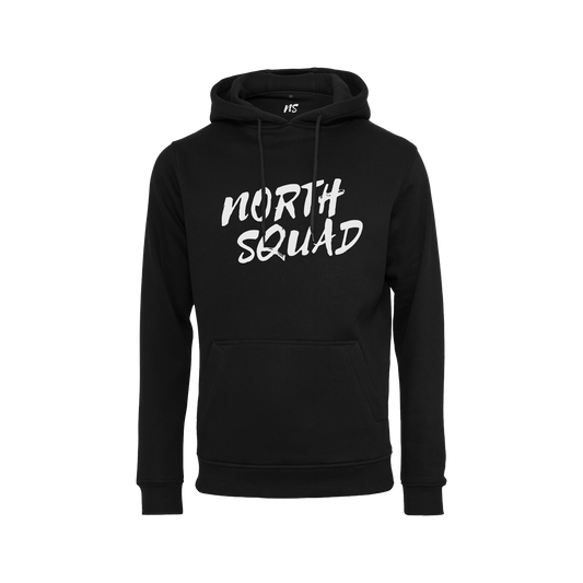 NS Venture Hoodie i Black Ice – modellbild fram
