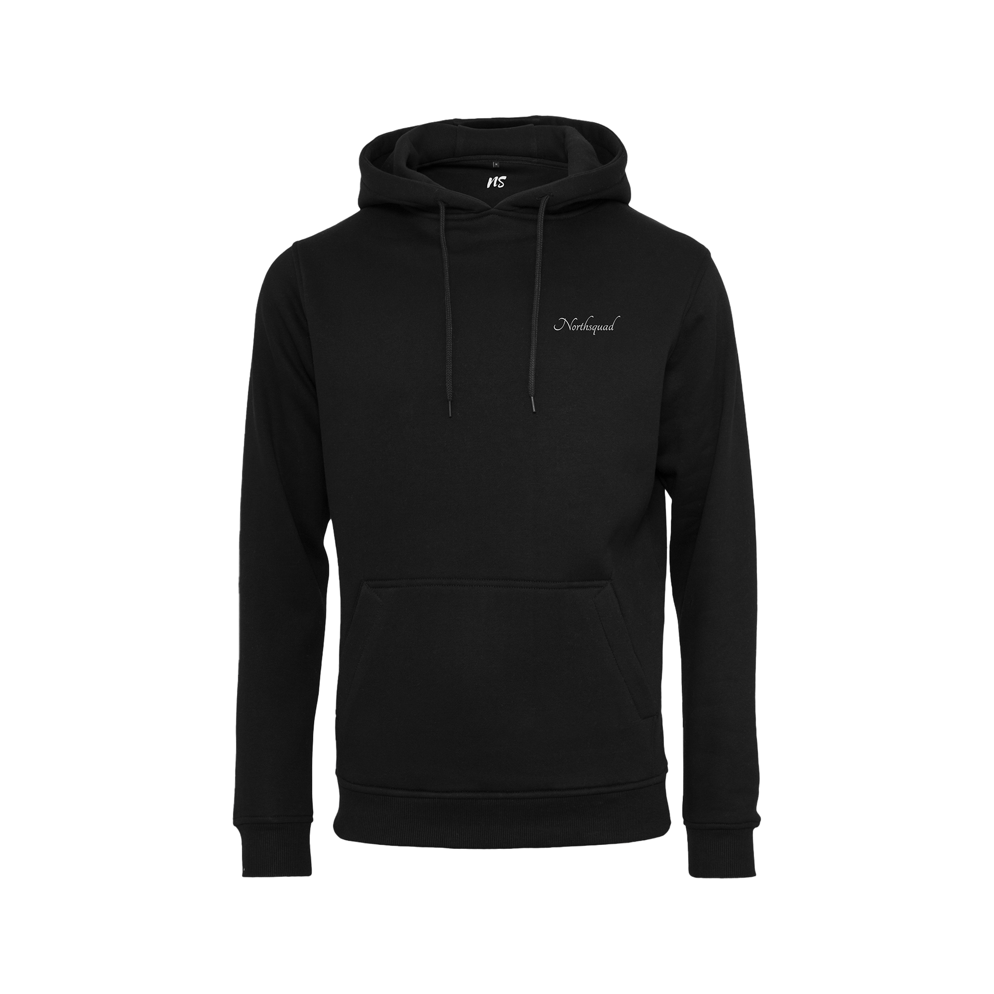 NS Snowflake Hoodie i Black Ice – fram