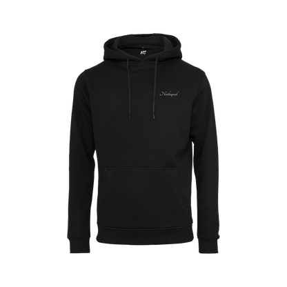NS Snowflake Hoodie i Black Ice – fram