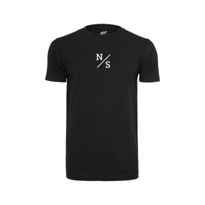 NS Slash T-shirt i Black Ice – fram