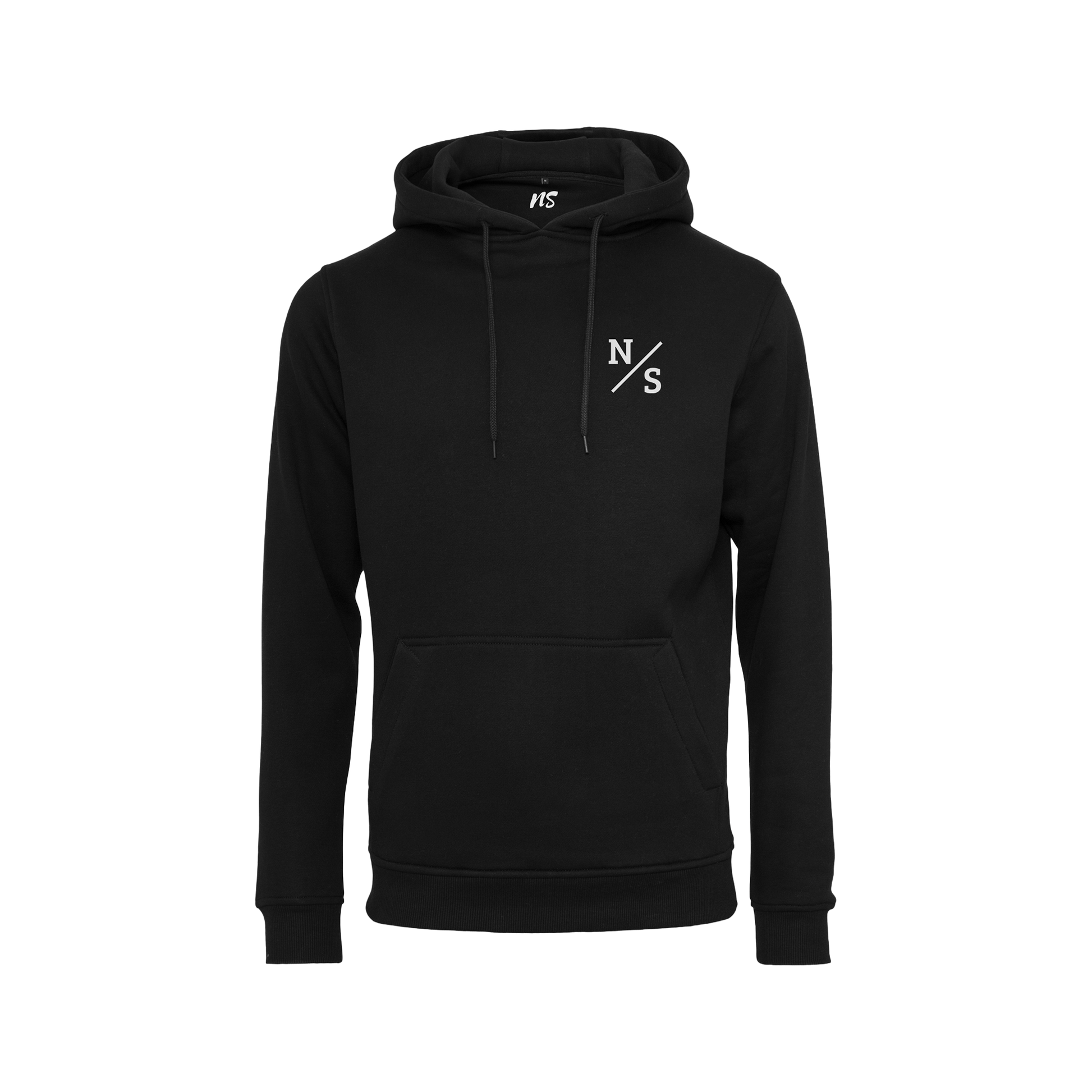 NS Slash Hoodie i Black Ice – fram