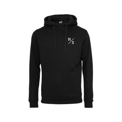 NS Slash Hoodie i Black Ice – fram