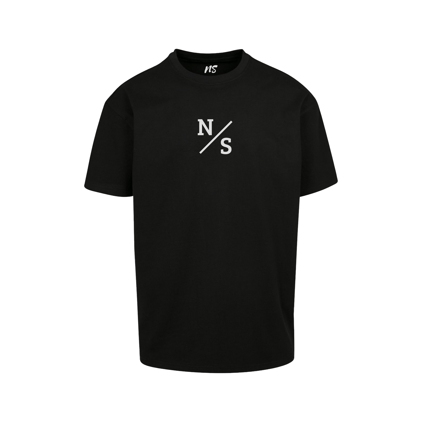NS Slash Oversize T-shirt i Black Ice – fram