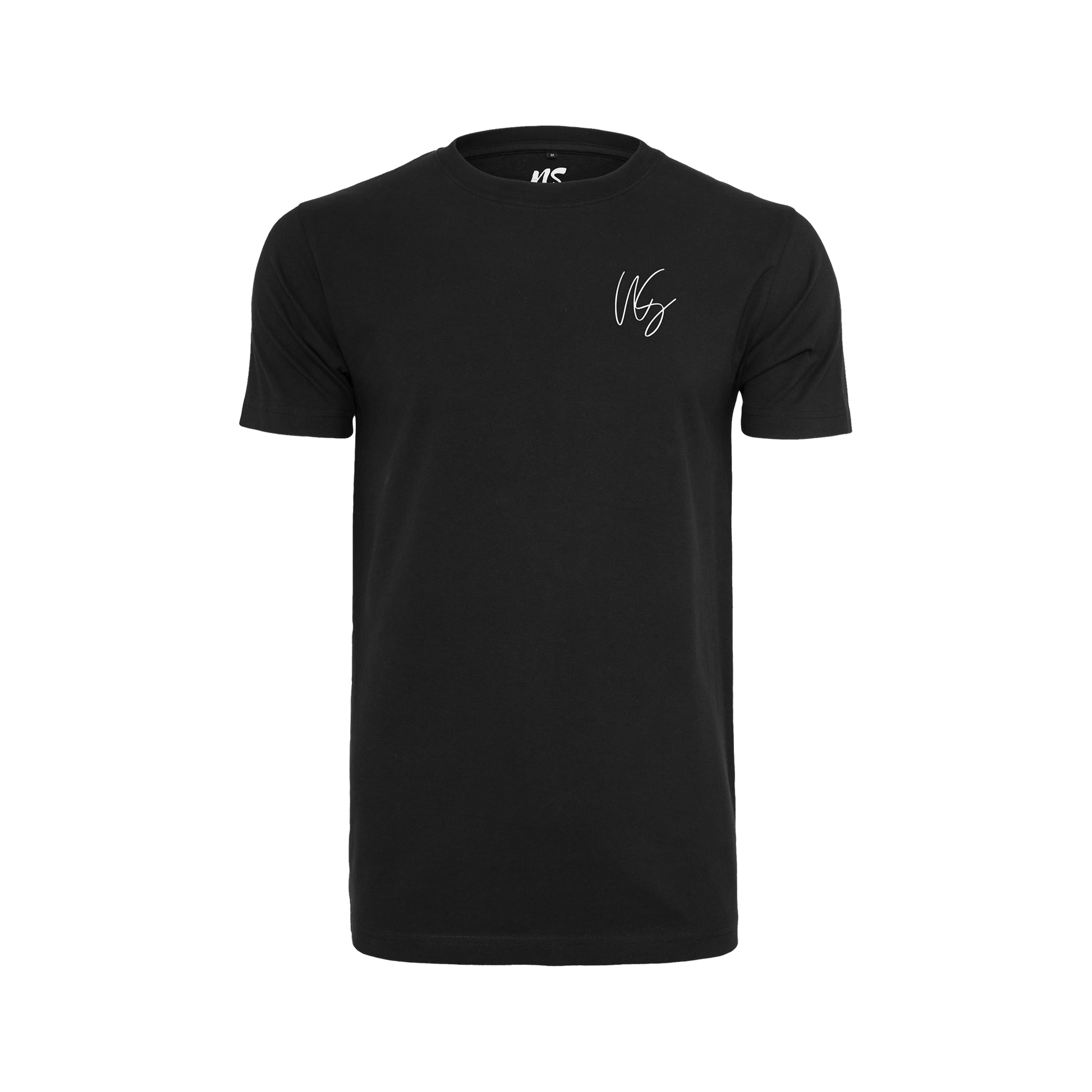 NS Signature T-shirt i Black Ice – fram med silikontryck