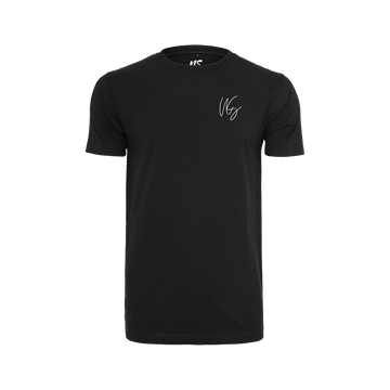 NS Signature T-shirt i Black Ice – fram med silikontryck
