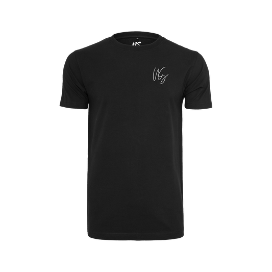NS Signature T-shirt i Black Ice – fram med silikontryck