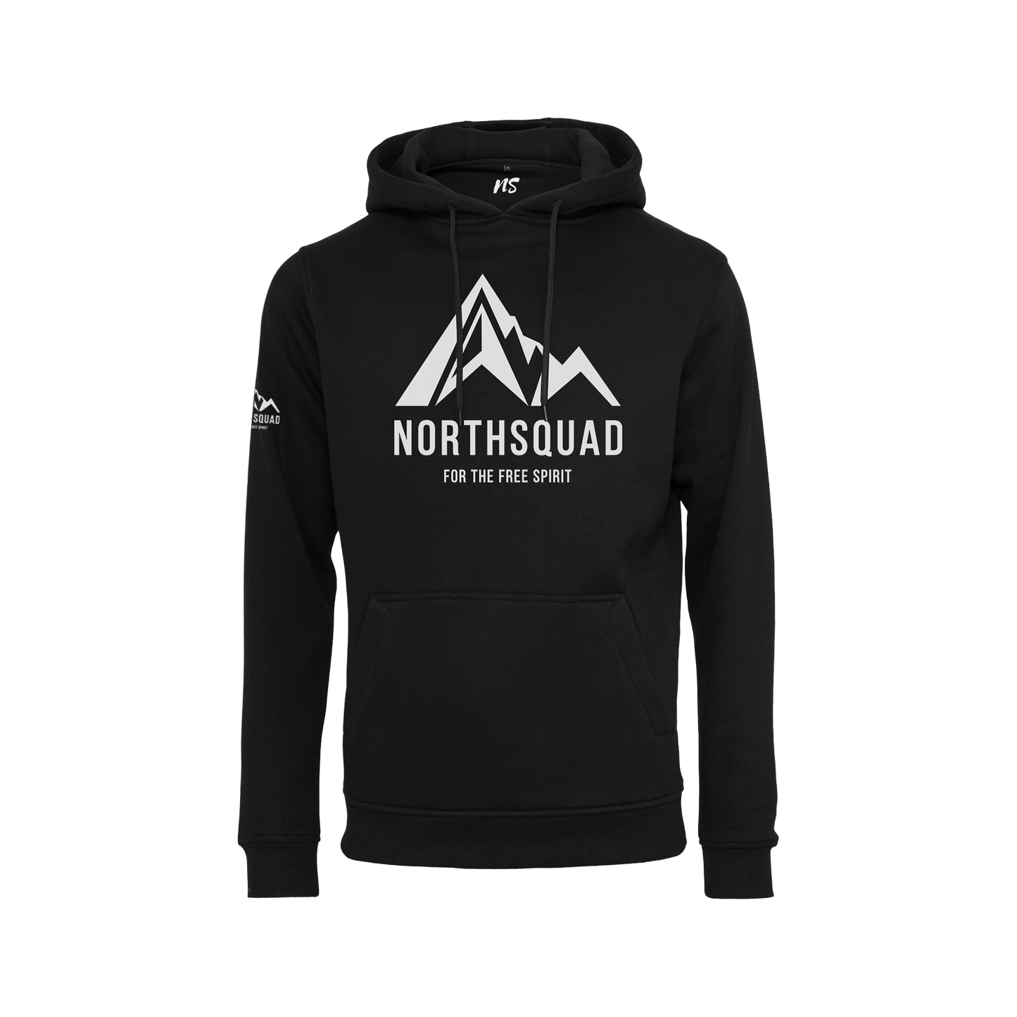 NS Summit Hoodie i Black Ice – fram