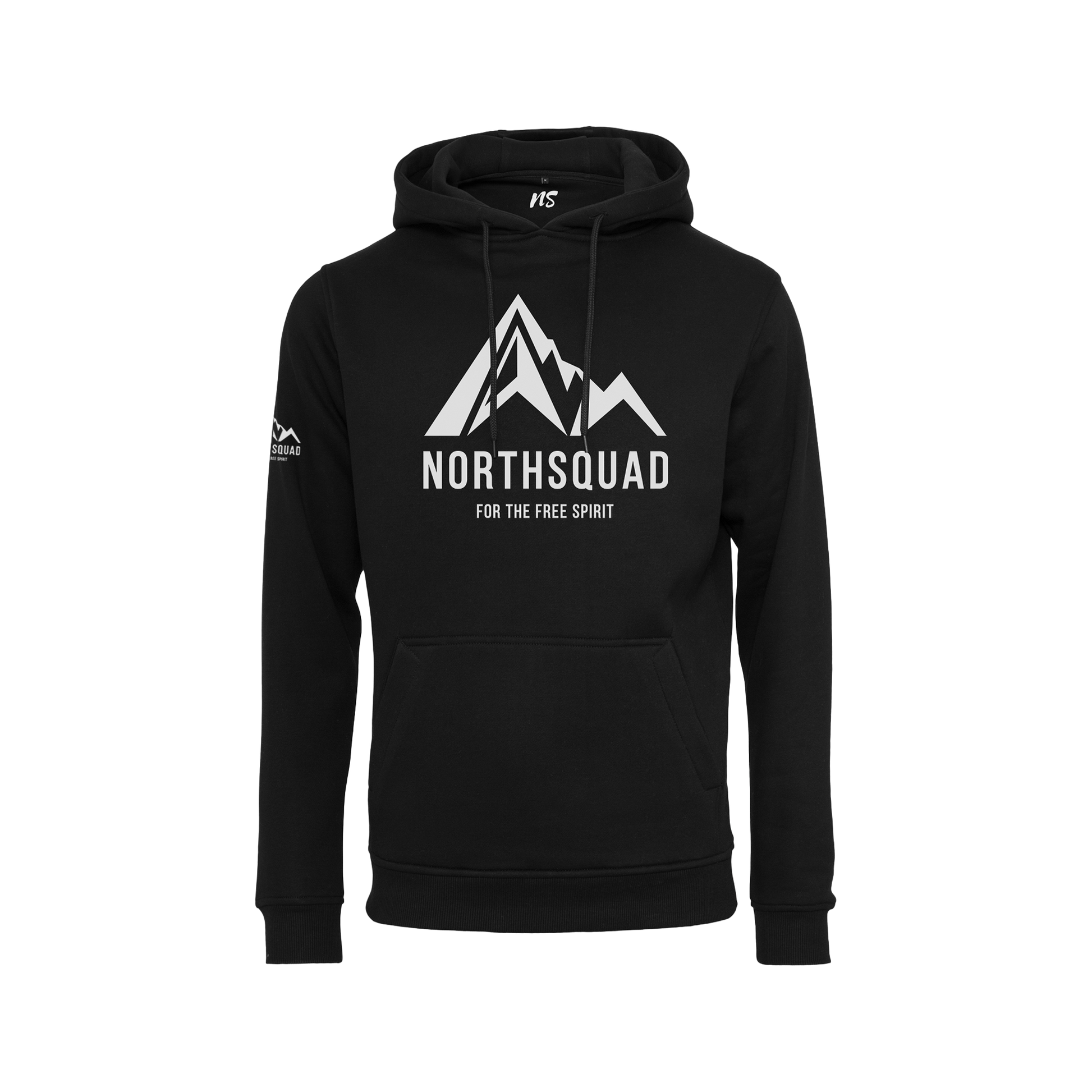 NS Summit Hoodie i Black Ice – fram