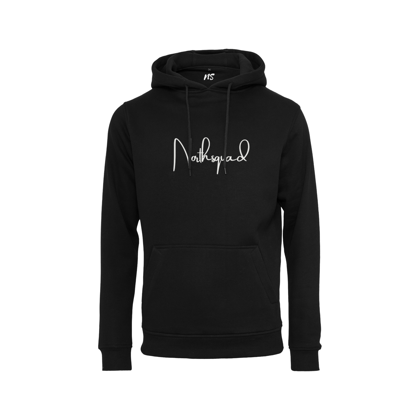 NS Seamless Hoodie i Black Ice – fram