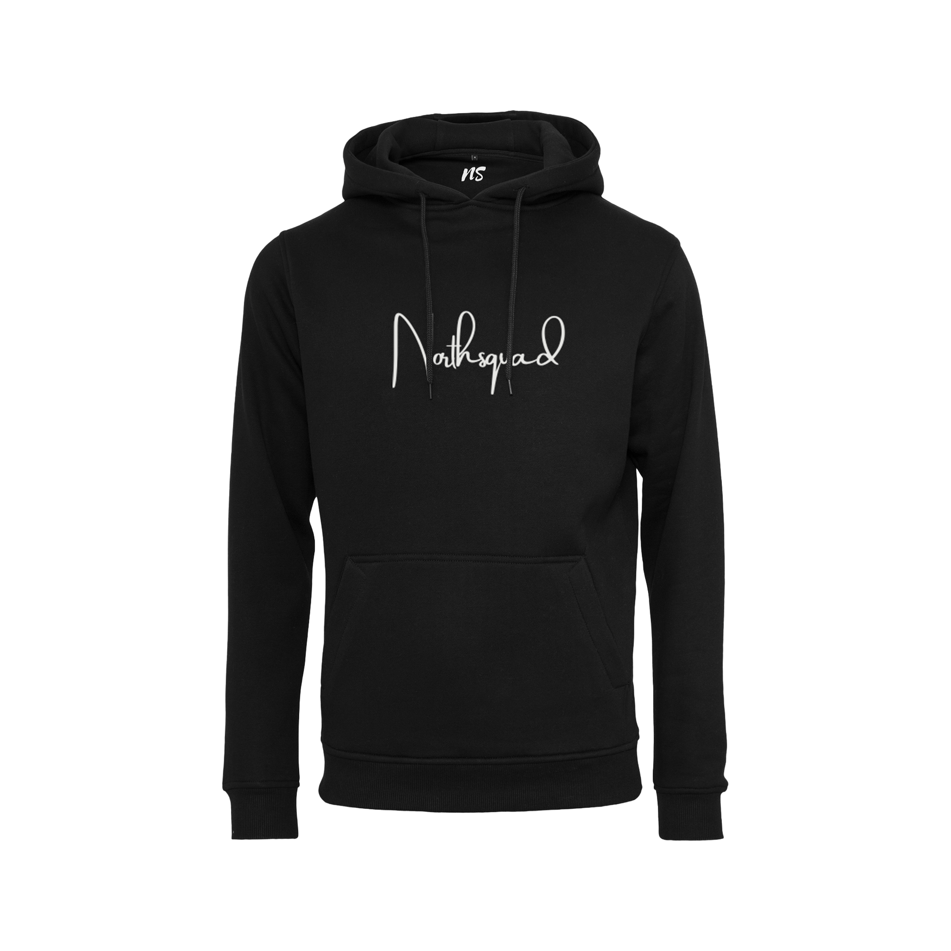 NS Seamless Hoodie i Black Ice – fram