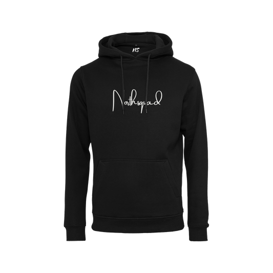 NS Seamless Hoodie i Black Ice – fram