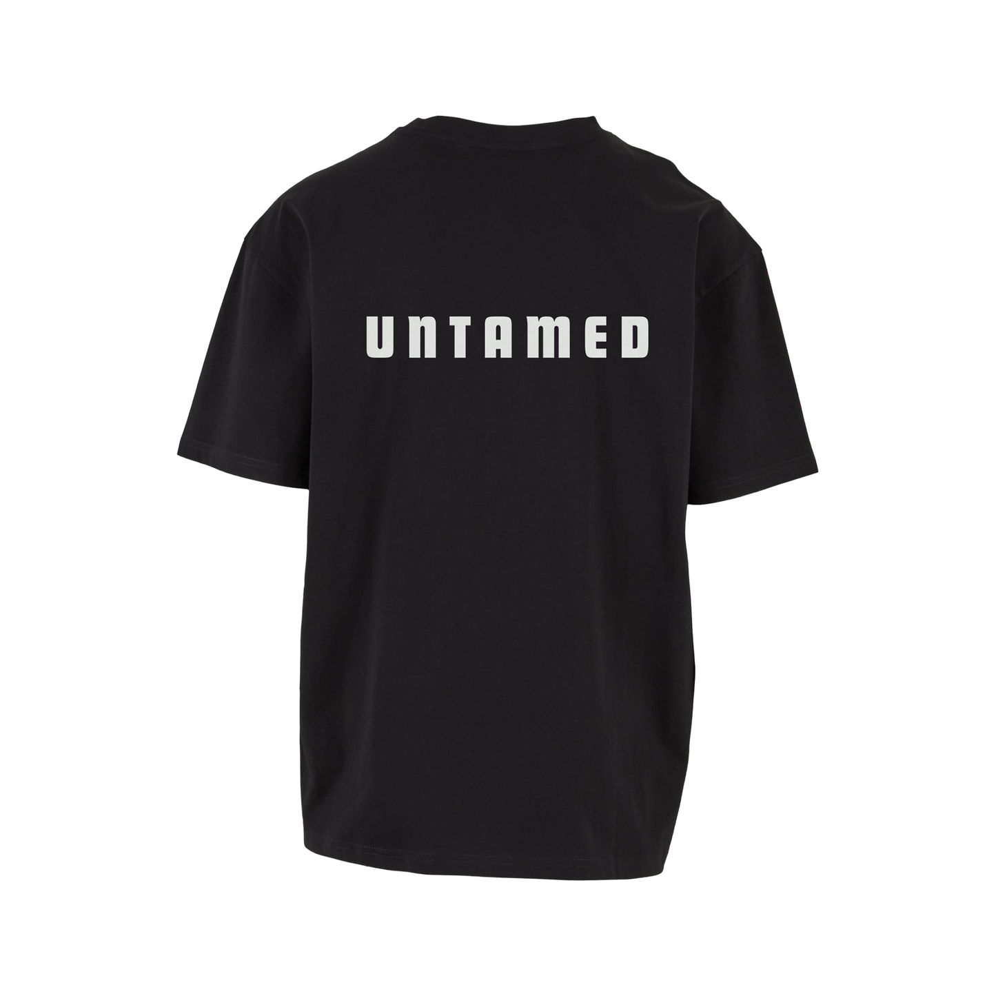 NS Untamed Loose T-shirt i Black Ice – rygg med tryck