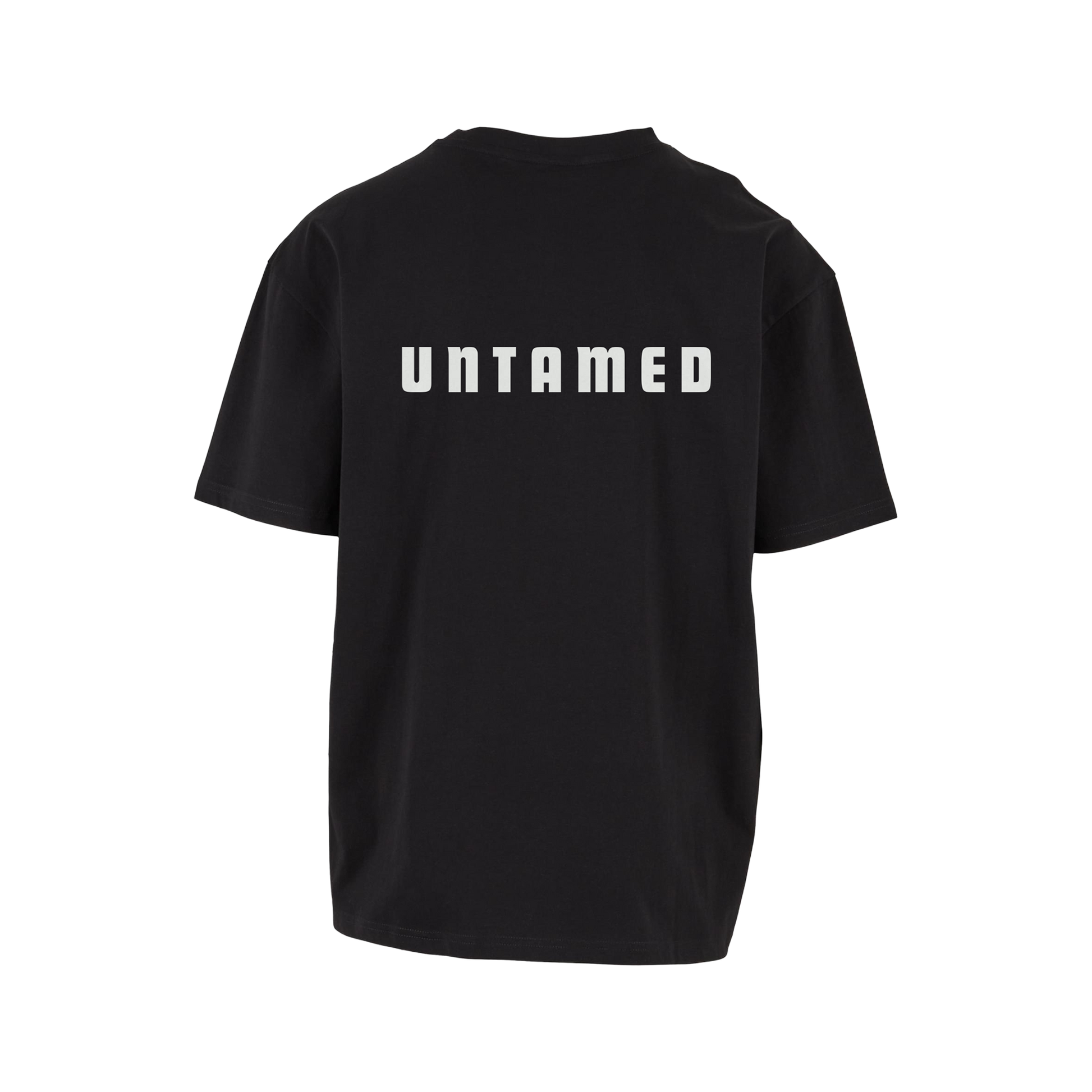 NS Untamed Loose T-shirt i Black Ice – rygg med tryck