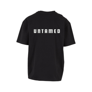 NS Untamed Loose T-shirt i Black Ice – rygg med tryck