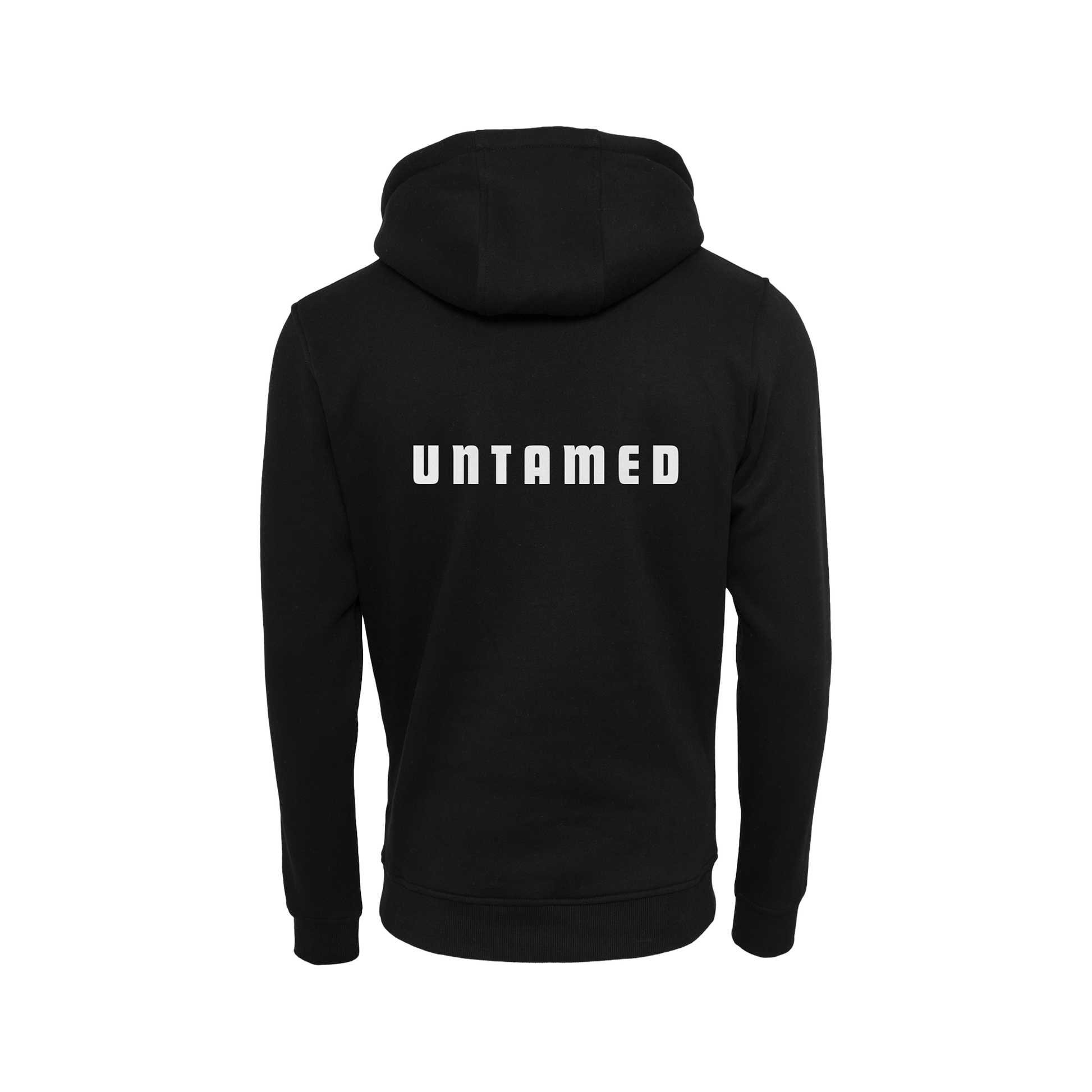 NS Untamed Hoodie i Black Ice – rygg med tryck