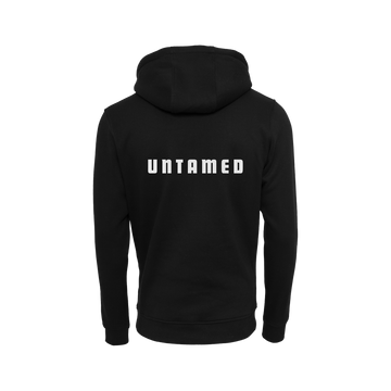 NS Untamed Hoodie i Black Ice – rygg med tryck