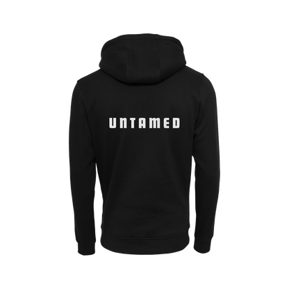NS Untamed Hoodie i Black Ice – rygg med tryck
