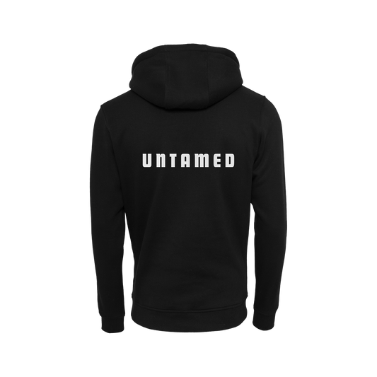 NS Untamed Hoodie i Black Ice – rygg med tryck