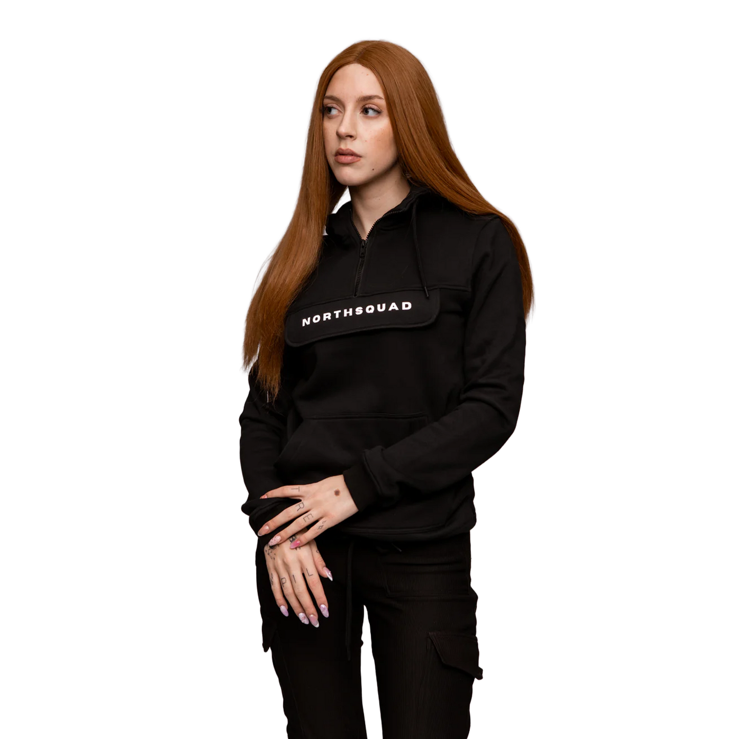 NS Thunderstorm Hoodie i Black Ice – fram