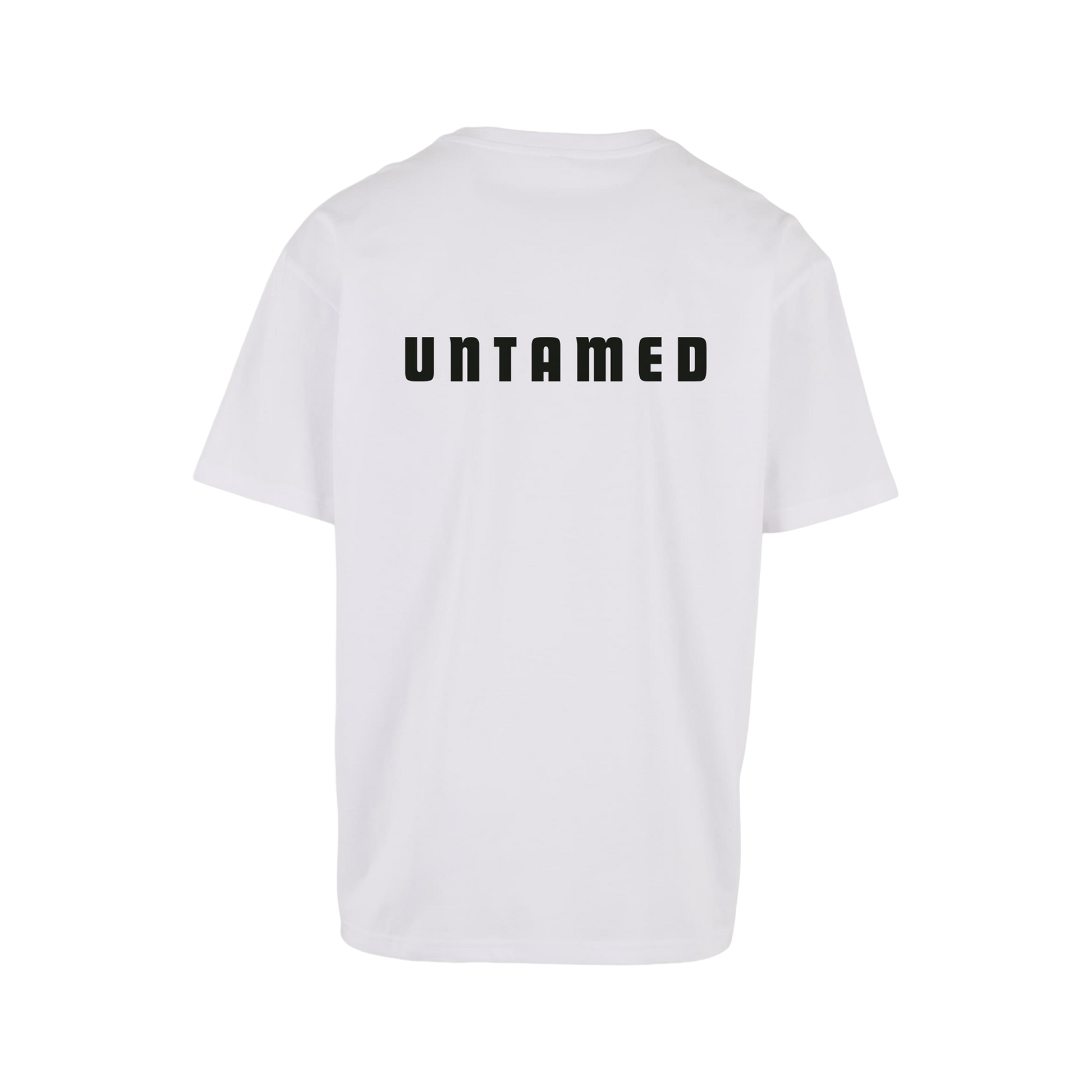 NS Untamed Loose T-shirt i Snow – rygg med tryck
