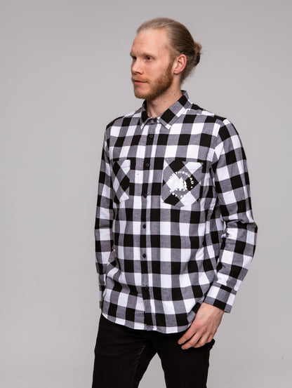 NS Lumberjack Shirt - B/W - Northsquad