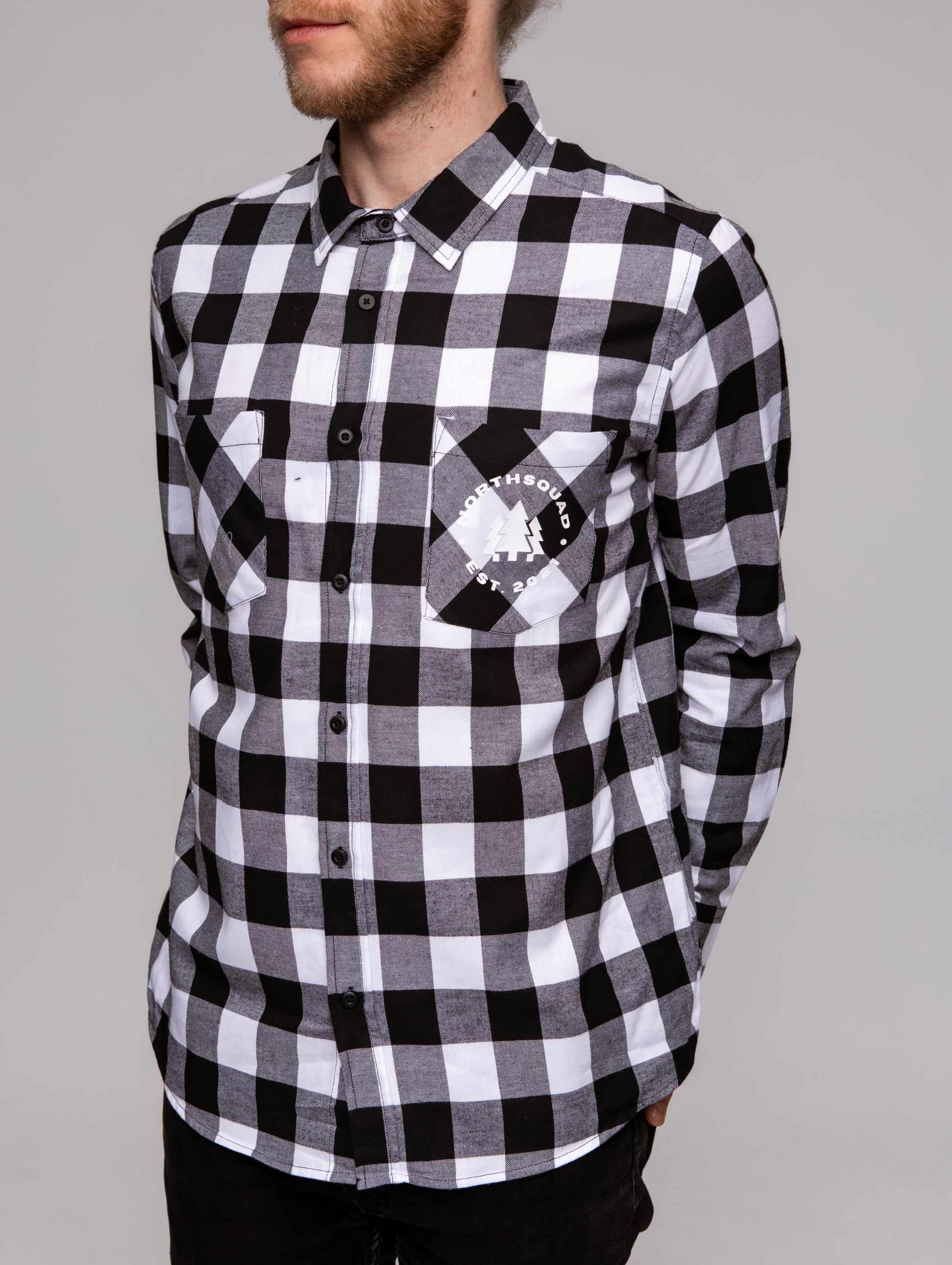 NS Lumberjack Shirt - B/W - Northsquad