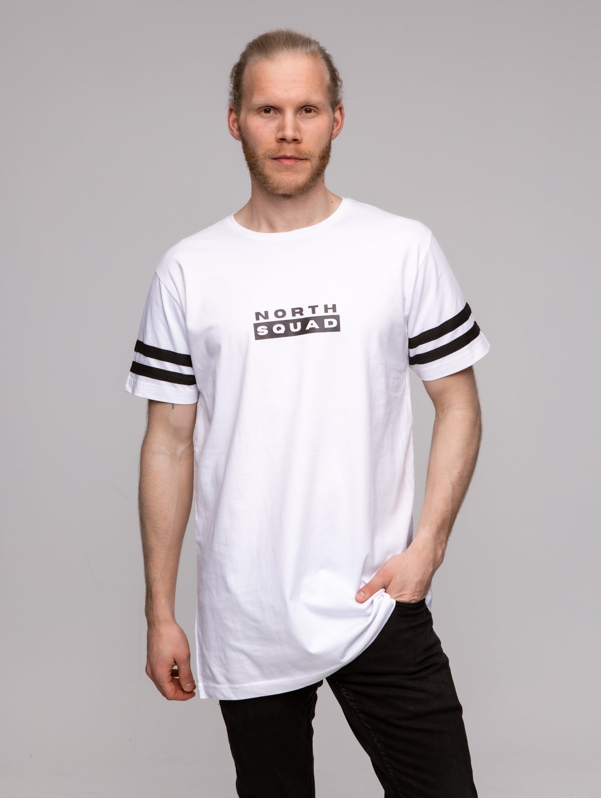 NS Stripe T-shirt - Snow - Northsquad